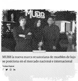 Imagen blanco y negro de una nota de prensa de Mubb Store